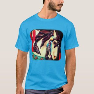 Silent Steed Carousel Pferd T-Shirt