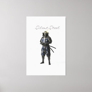 Silent steel samurai leinwanddruck