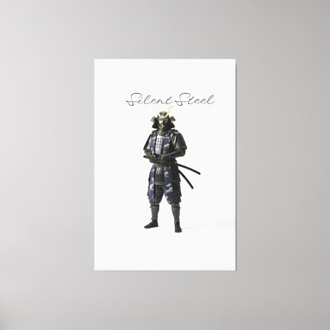 Silent steel samurai leinwanddruck (Vorderseite)
