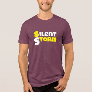 Silent Storm | Aesthetic Moody Minimalist Typograp Tri-Blend Shirt