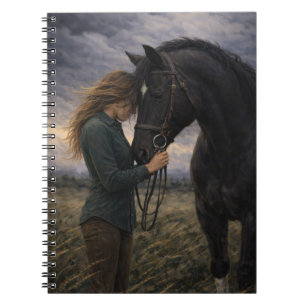 Silent Storm   Pferdekunst   Notizbuch Notizblock