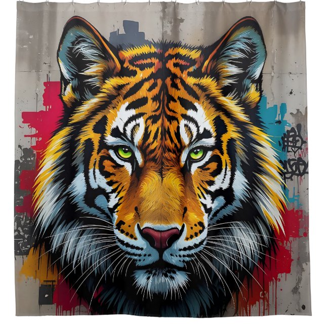 Silent Strength -  Duschvorhang (Vorderseite)