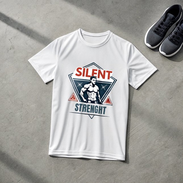 Silent Strength Gym T-Shirt for Men | Alpha  (Von Creator hochgeladen)