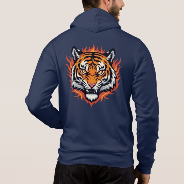 Silent Tiger – Precision and Power Hoodie (Rückseite)