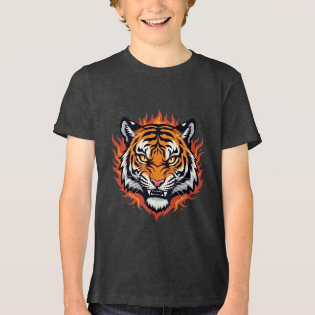 Silent Tiger – Precision and Power Tri-Blend Shirt (Vorderseite)