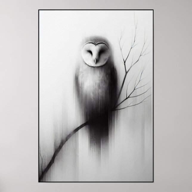 Silent Watcher Abstrakt Poster (Vorne)