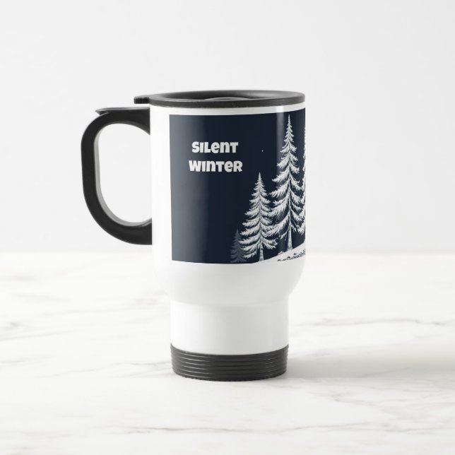 Silent Winter Beautiful Trees Travel Mug – 15oz Reisebecher (Links)
