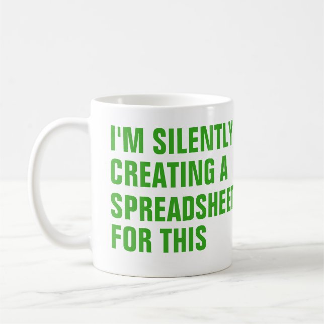 Silently creating a Spreadsheet for this Kaffeetasse (Links)