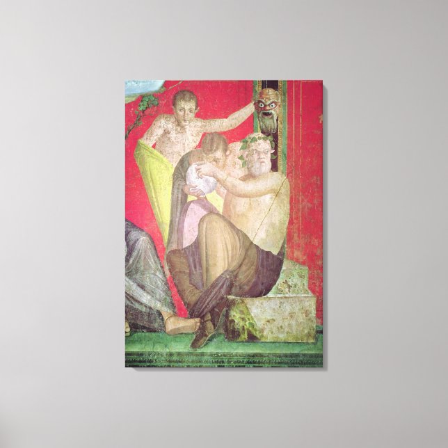 Silenus und der junge Satyr, Ostmauer Leinwanddruck (Vorderseite)