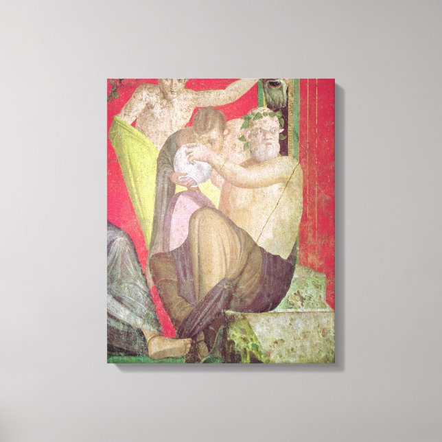 Silenus und der junge Satyr, Ostmauer Leinwanddruck (Vorderseite)