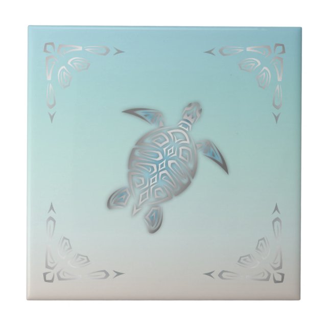 Siler Sea Turtle Beach Style Fliese (Vorderseite)