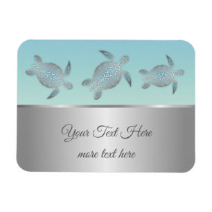 Siler Sea Turtles Beach Style Magnet