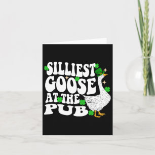 Silesters Gänse im Pub St Patricks Day Men Wome Karte