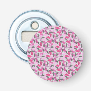 Silhouette Animal Camouflage Pink Flaschenöffner