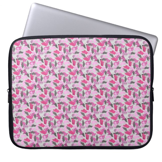 Silhouette Animal Camouflage Pink Laptopschutzhülle (Vorderseite)