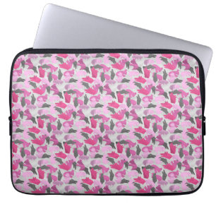 Silhouette Animal Camouflage Pink Laptopschutzhülle