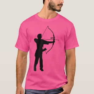 Silhouette Archer Player Bow und Arrow Shops T-Shirt