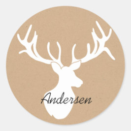 Silhouette auf individuell angepasstem Aufkleber