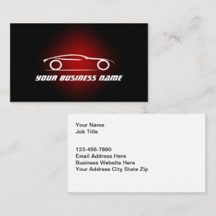 Silhouette Automotive Business Cards Design Visitenkarte