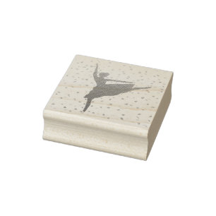 Silhouette Ballerina Gummistempel