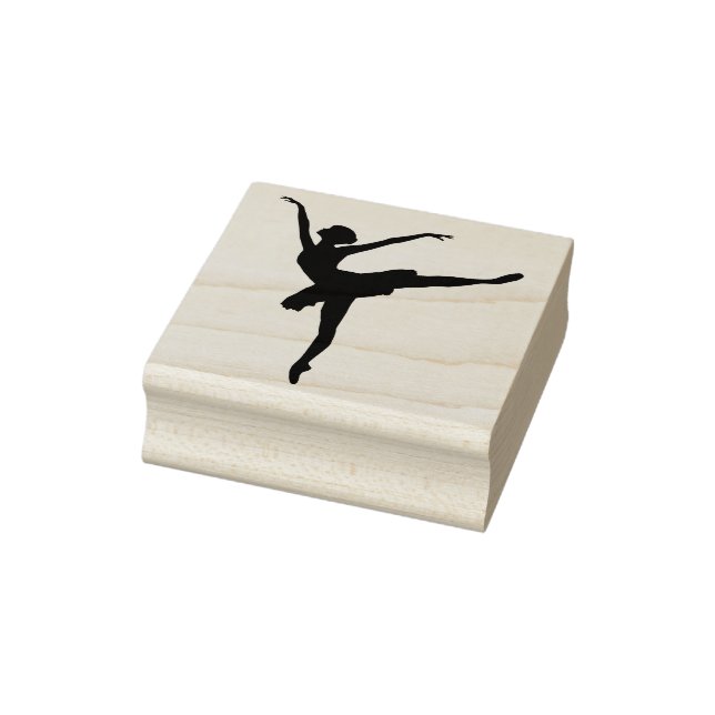 Silhouette Ballerina Gummistempel (Stempel)