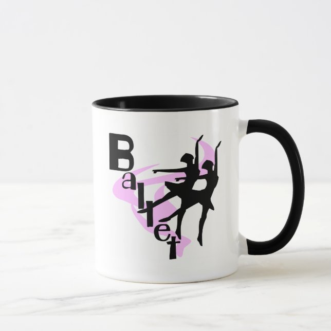 Silhouette-Ballett-T - Shirts und Geschenke Tasse (Rechts)