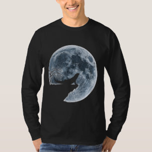 Silhouette "Bartone Halloween Costume Moon" T-Shirt