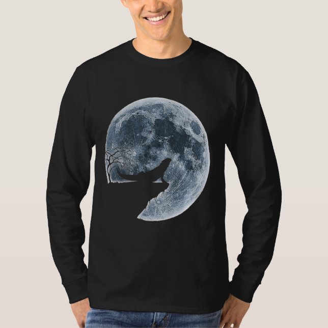 Silhouette "Bartone Halloween Costume Moon" T-Shirt (Vorderseite)