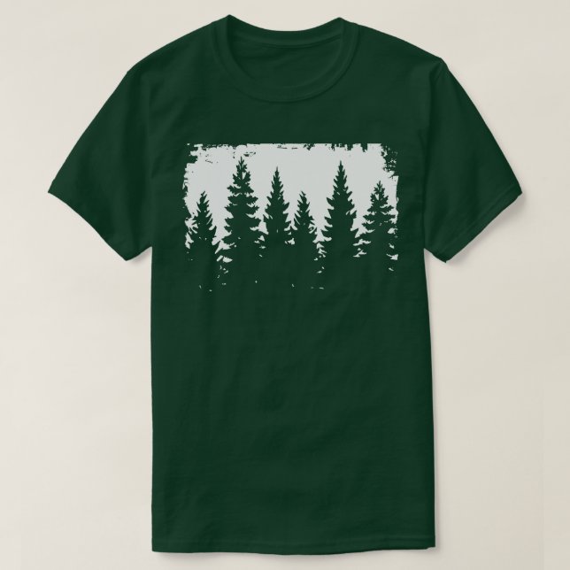 Silhouette Bäume T-Shirt (Design vorne)