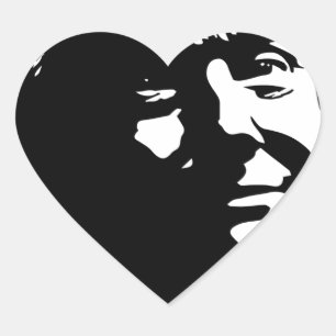 Silhouette-Bild-Twitter Präsidenten Donald Trump Herz-Aufkleber