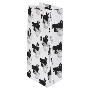 Silhouette Billy Goat Gray Geschenktüte Für Weinflaschen