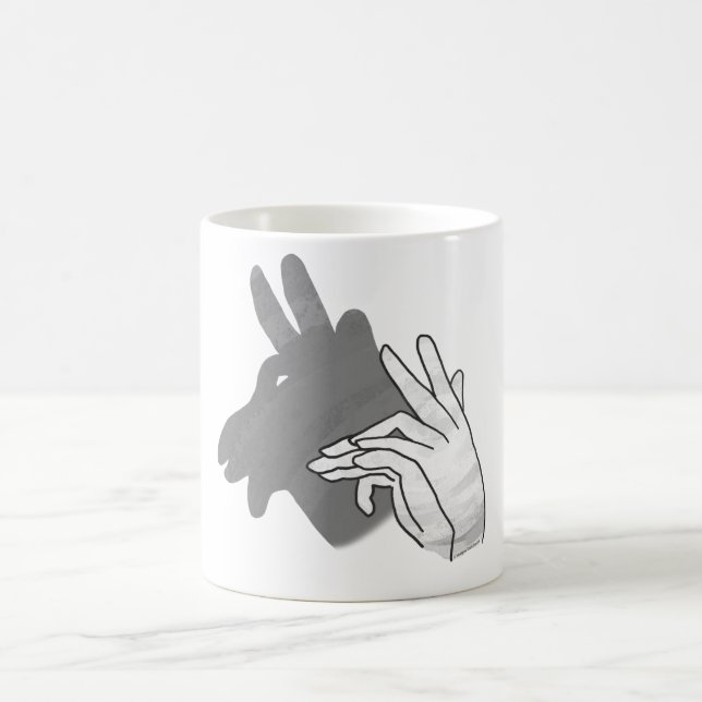 Silhouette Billy Goat Gray Verwandlungstasse (Mittel)