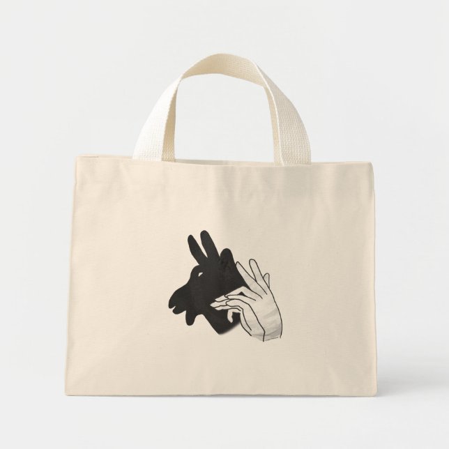 Silhouette Billy Goat Mini Stoffbeutel (Vorne)