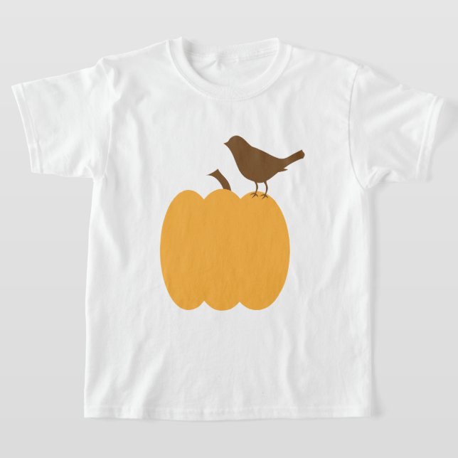 Silhouette Bird und Pumpkin T-Shirt (Ablage )