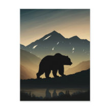 Silhouette Black Bear