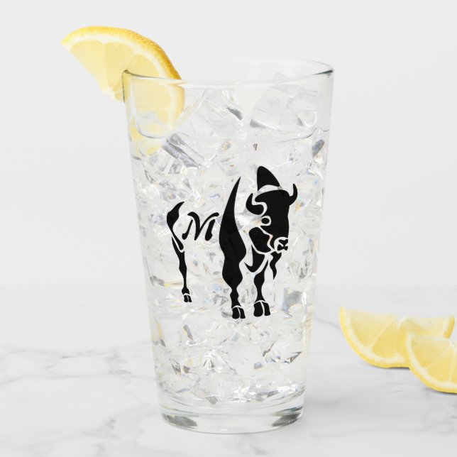 Silhouette Black Buffalo Glas (Vorderseite Ice)