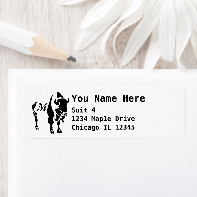 Silhouette Black Buffalo Monogram (Insitu)