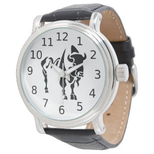 Silhouette Black Buffalo Monogram Armbanduhr