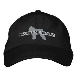 Silhouette Bouvier des Flandres bestickter Hut