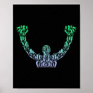 Silhouette Boys Boxer Shirt Boxer Shirt Mens Boxer Poster