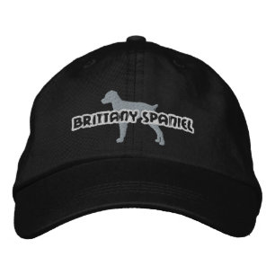 Silhouette Brittany Spaniel bestickt Hat Bestickte Baseballkappe