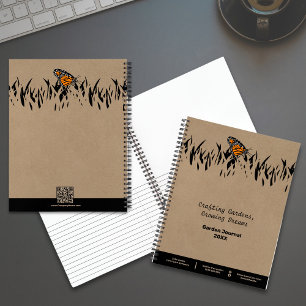 Silhouette Butterfly Garden Notizbuch