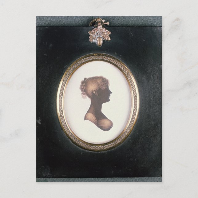 Silhouette Cassandra Austen, c.1809 Postkarte (Vorderseite)