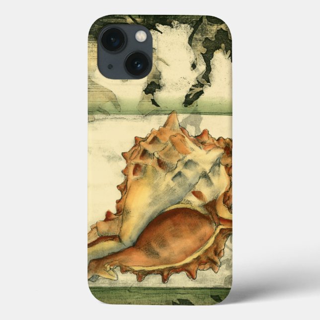 Silhouette Conch Muschel Case-Mate iPhone Hülle (Rückseite)