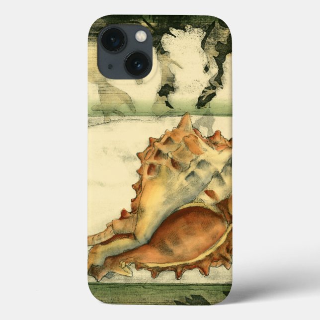 Silhouette Conch Muschel Case-Mate iPhone Hülle (Rückseite)