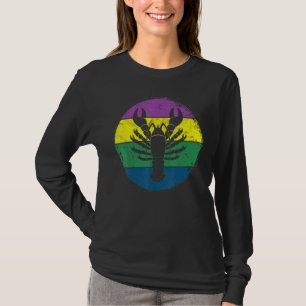 Silhouette Crab Mardi Gras Masqu T-Shirt
