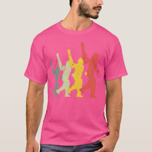 Silhouette-Cricket für Sportgeräte Mama Vater T-Shirt