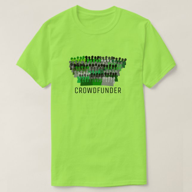 Silhouette Crowddesign, Crowdfunder, Crowdfunding T-Shirt (Design vorne)