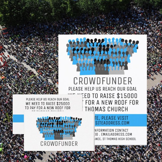 Silhouette Crowddesign, Crowdfunder, Crowdfunding Visitenkarte (Von Creator hochgeladen)