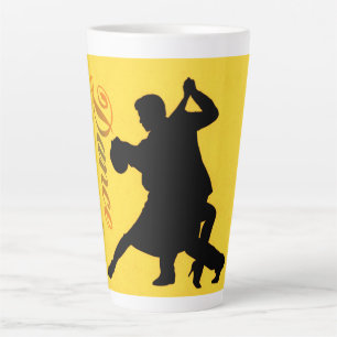 Silhouette Dancing Couple Milchtasse